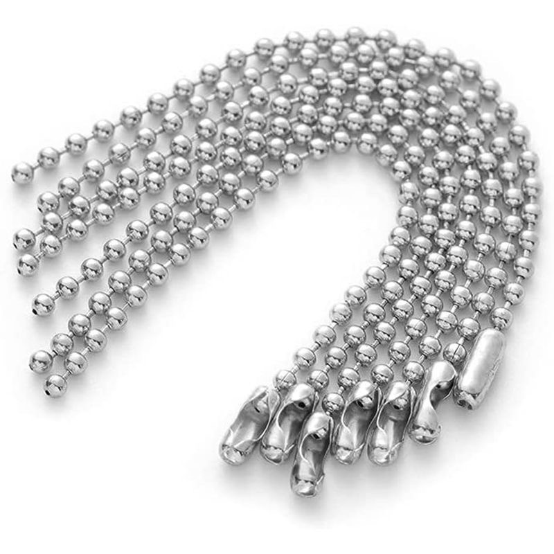 St.kunkka 50 ชิ้น 12 ซม. โซ่ไข่ปลา โซ่ลูกปัด สําหรับทําเครื่องประดับ DIY