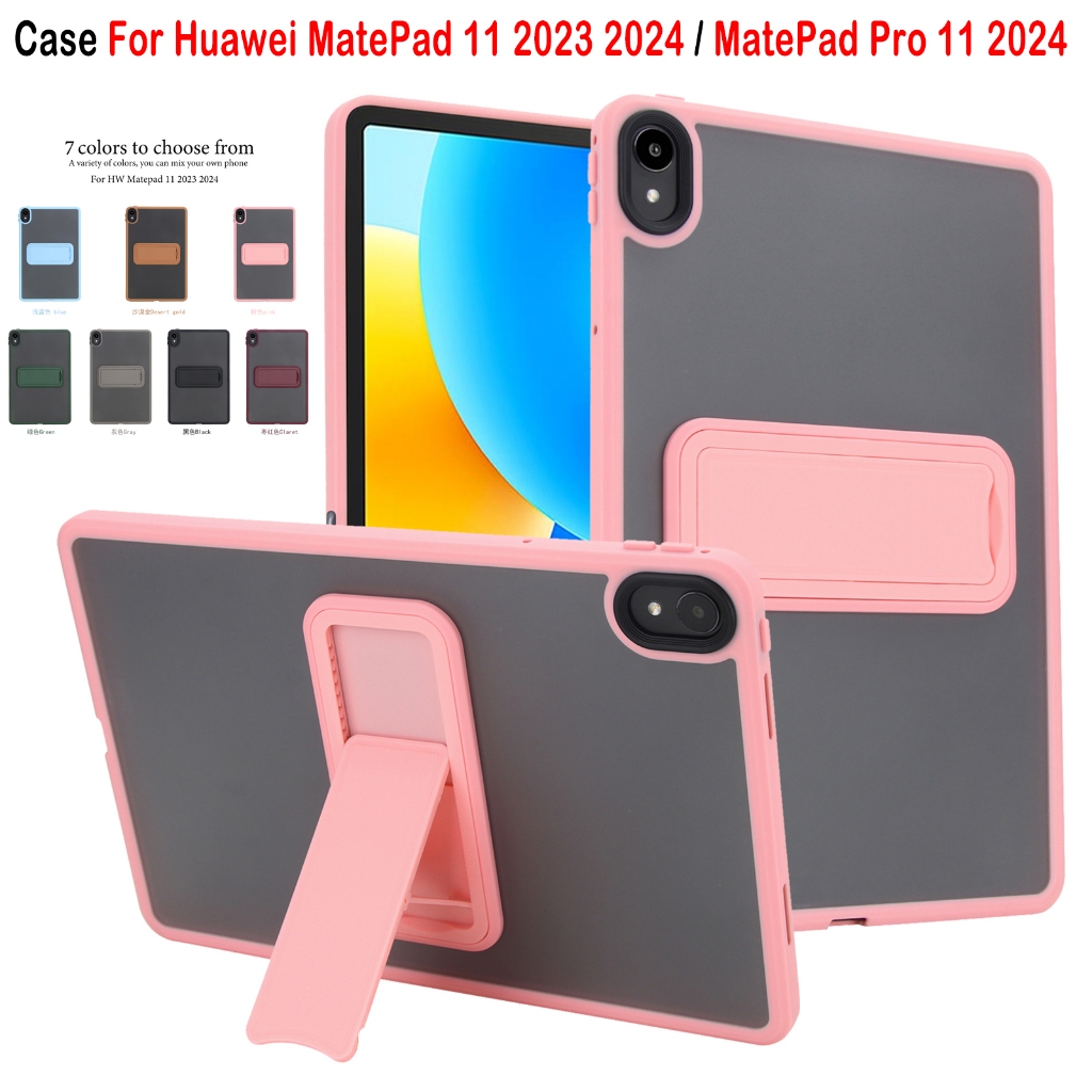 สําหรับ Huawei MatePad 11 Wi-Fi 11.0 นิ้ว DBR-W10 DBY-W09 แฟชั่นขอบสีขาตั้งแท็บเล็ต MatePad Pro 11 G