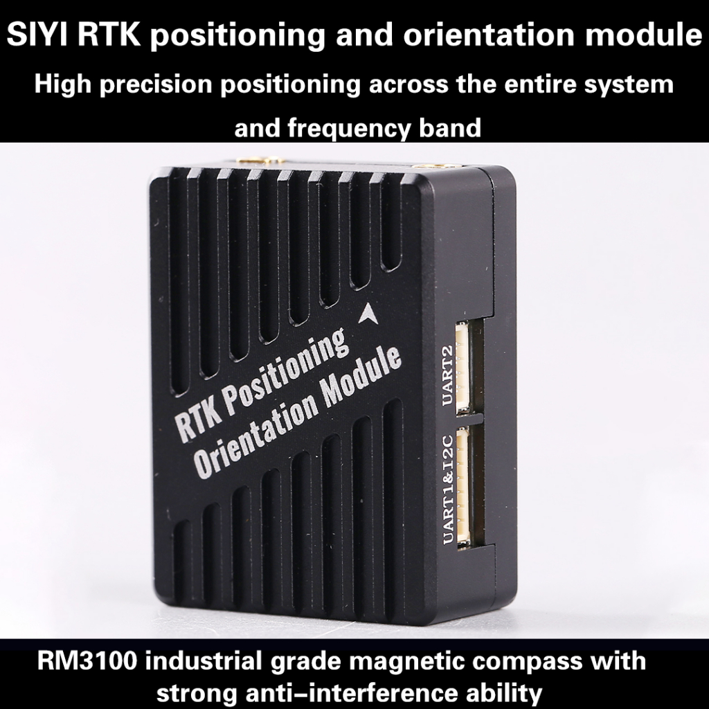 SIYI RTK ตําแหน่งและโมดูล Orient พร้อม RM3100 เข็มทิศแม่เหล็กอุตสาหกรรม Single-Module Dual-Antenna O