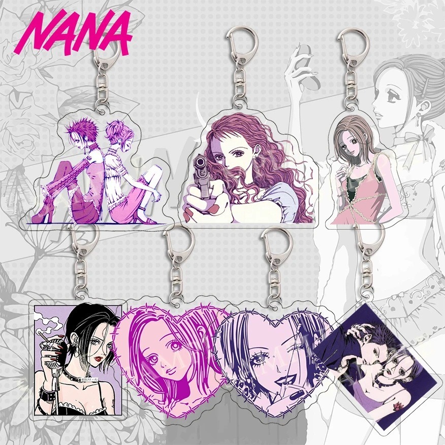 Nana Osaki Ai Yazawa อะนิเมะอะคริลิคจี้พวงกุญแจคอลเลกชันคอสเพลย์ของขวัญ