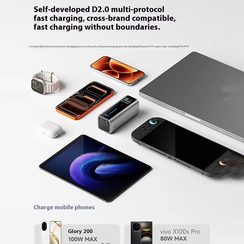 ZIM CUKTACH 134W 9000mAh Fast Charger 2-in-1 67W GaN Charger 90W Mobile Power Bank - รูปที่ 4