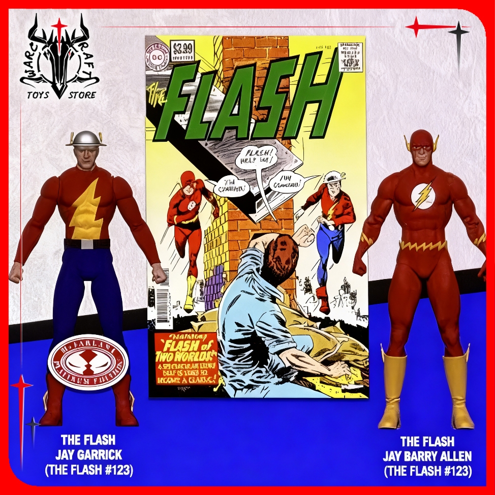 [มีในสต็อก] McFarlane Toys The FlashAction Figures Set (The Flash Jay Garrick, The Flash Barry Allen