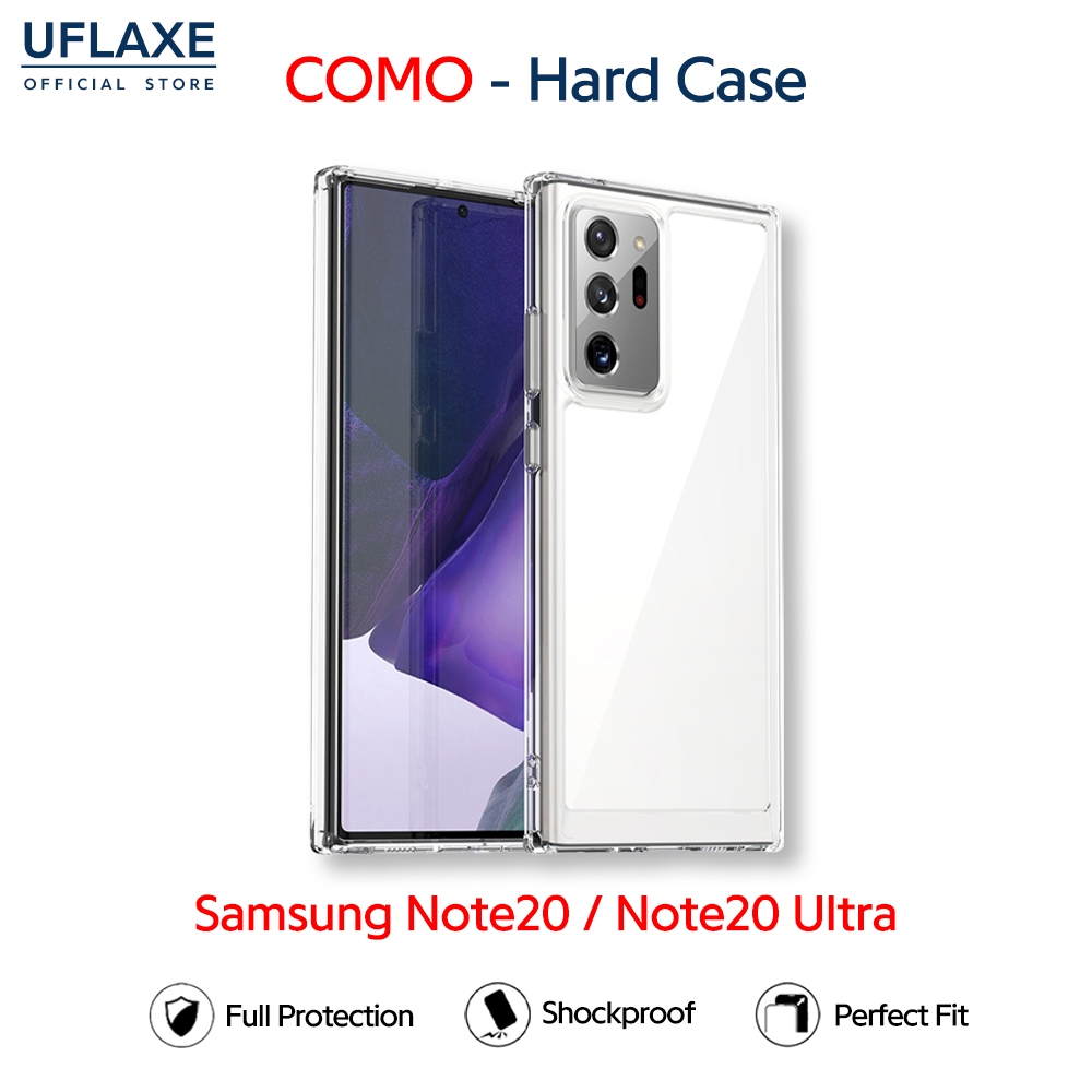 UFLAXE COMO - เคส Samsung Galaxy Note 20 / Note 20 Ultra - เคสแข็งใสกันเหลืองกันกระแทก เคสโทรศัพท์บางเฉียบป้องกันรอยนิ้วมือ