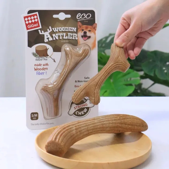 【NekoLuv】กระดูกสุนัข Wooden Antler ไม้กัด สุนัข ของเล่นหมา กระดูกขัดฟัน กระดูกของเล่น