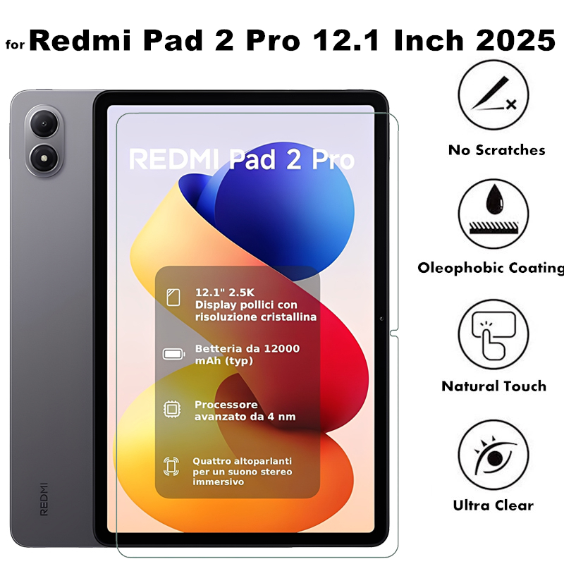 for Xiaomi Redmi Pad 2 Pro 12.1 Inch 2025 Tablet 9H Tempered Glass Scratch Resistant Screen Protecto