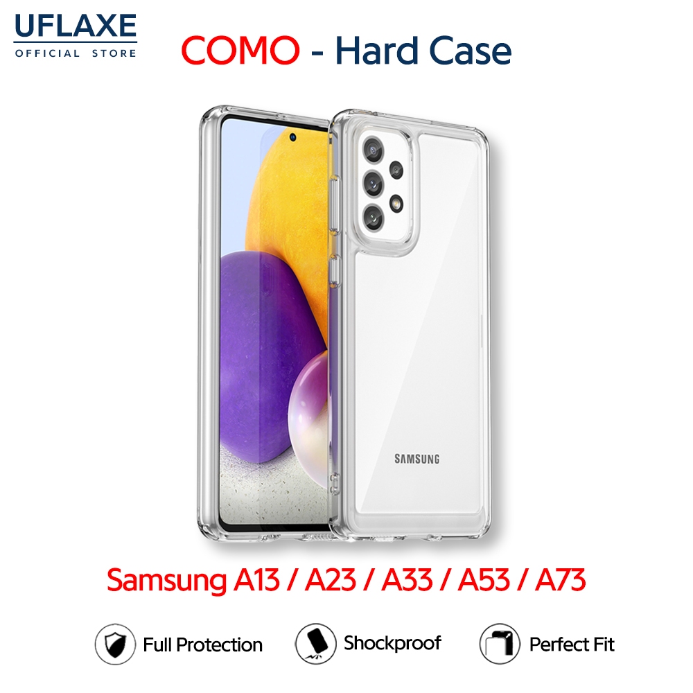 UFLAXE COMO - เคส Samsung Galaxy A73 / A13 / A23 / A33 / A53 5G - เคสแข็งใสกันเหลืองกันกระแทก เคสโทรศัพท์บางเฉียบป้องกันรอยนิ้วมือ