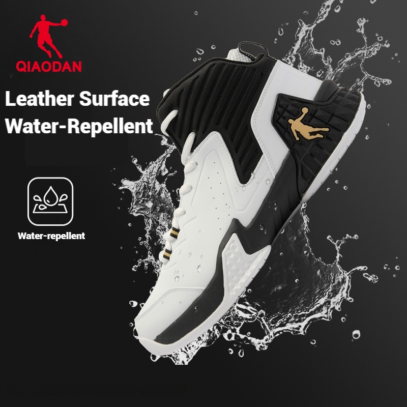 Qiaodan Mens รองเท้าบาสเก็ตบอล Spike Professional Combat-Realistic ทนต่อการสึกหรอ XM1590111ว