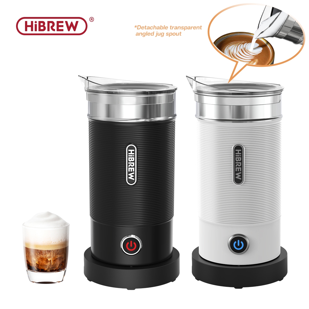 HiBREW M1A เครื่องตีฟองนมไฟฟ้าอัตโนมัติ Steamer Foamer สําหรับ Cool/Hot Cappuccino 3 in 1