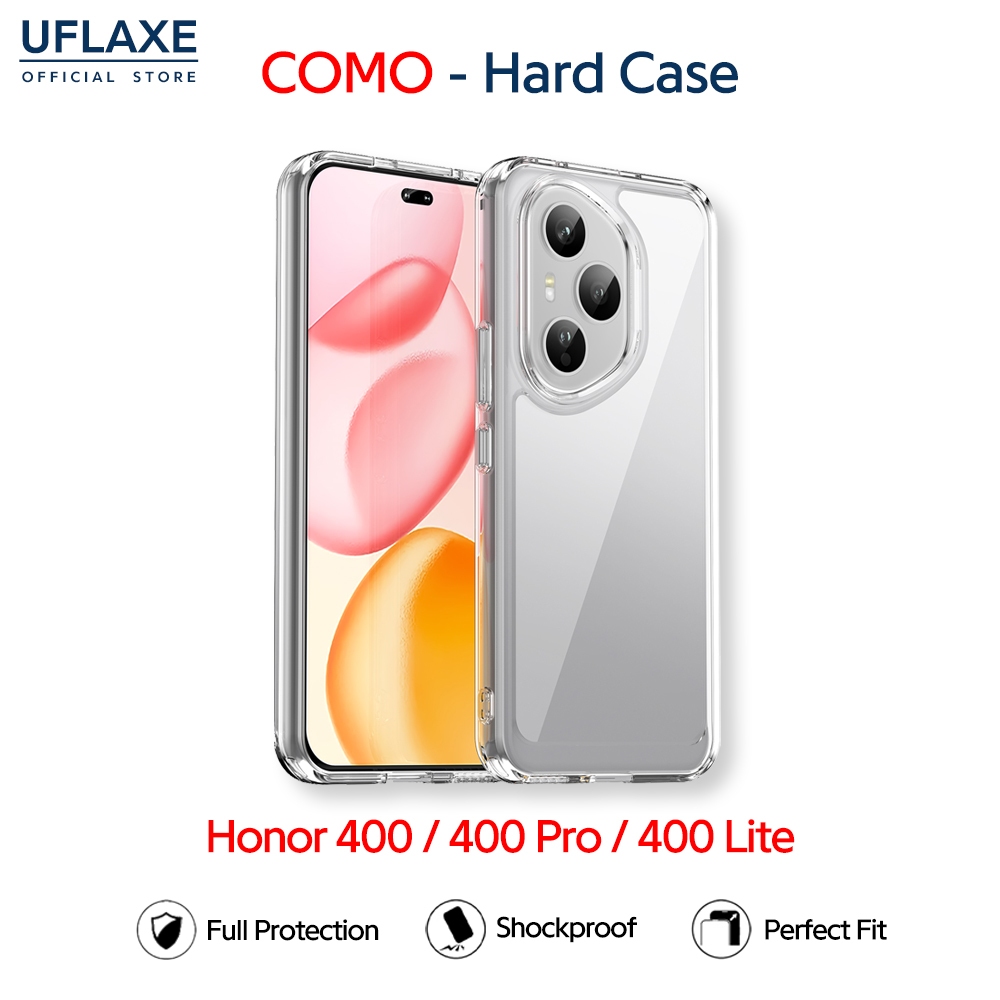 UFLAXE COMO - เคส Honor 400 / Honor 400 Pro / Honor 400 Lite - เคสแข็งใสกันเหลืองกันกระแทก เคสโทรศัพท์บางเฉียบป้องกันรอยนิ้วมือ
