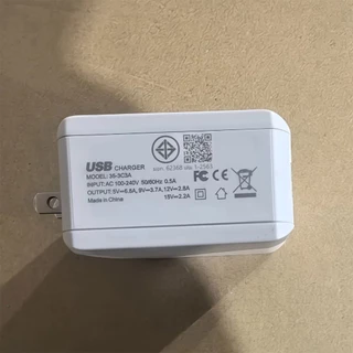 6 พอร์ต อะแดปเตอร์ชาร์จเร็ว 120W PD USB QC3.0 3.1A USB Type C charge สําหรับโทรศัพท์มือถือ