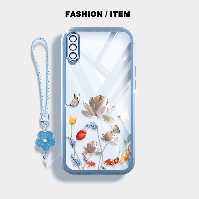 SAMSUNG YBDปลอกใสสําหรับSamsung Galaxy A50 A50S A30S A307 A03S A02S M02S A025 A307 Precision Hole Pr