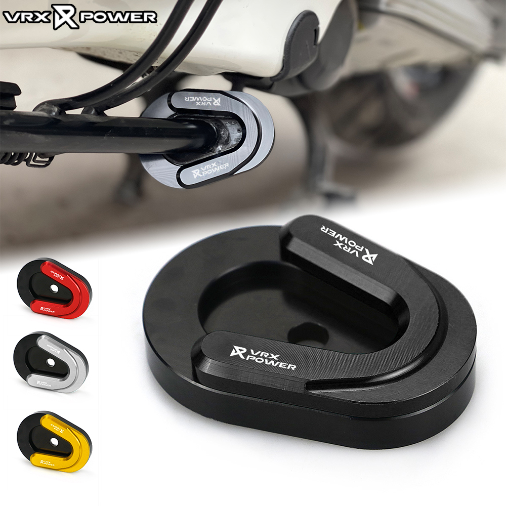 CNC แผ่นรองขาตั้ง สําหรับ VESPA S,LX,Sprint Primavera 150 แผ่นรองขาตั้งข้างเท้า ตีนเป็ด