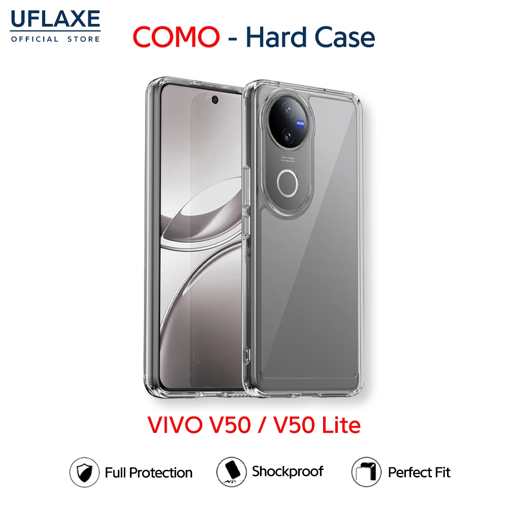 UFLAXE COMO - เคส VIVO V50 / VIVO V50 Lite 5G - เคสแข็งใสกันเหลืองกันกระแทก เคสโทรศัพท์บางเฉียบป้องกันรอยนิ้วมือ
