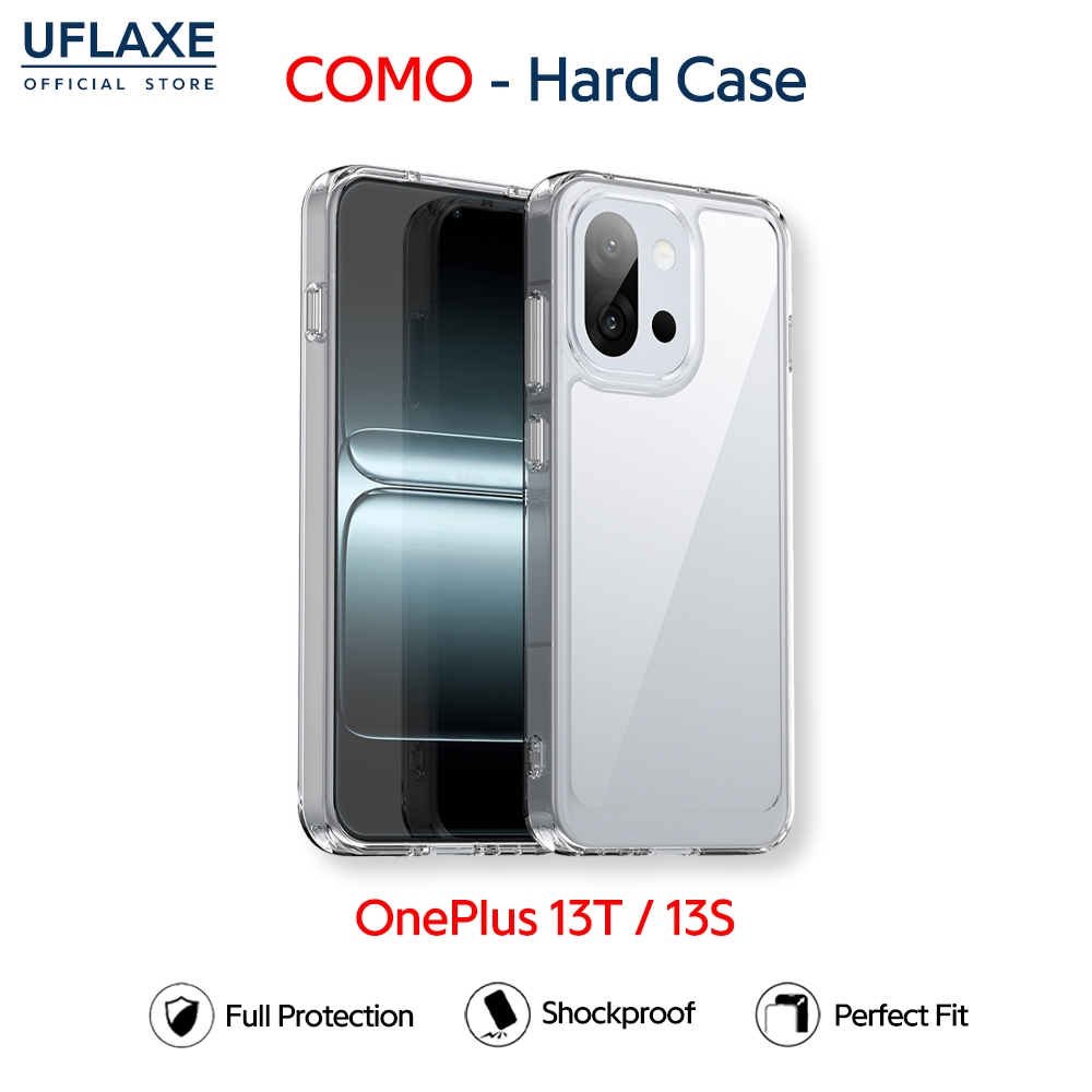 UFLAXE COMO - เคส OnePlus 13T / OnePlus 13S - เคสแข็งใสกันเหลืองกันกระแทก เคสโทรศัพท์บางเฉียบป้องกันรอยนิ้วมือ