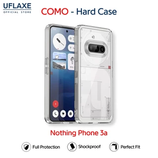 UFLAXE COMO - เคส Nothing Phone 3a - เคสแข็งใสกันเหลืองกันกระแทก เคสโทรศัพท์บางเฉียบป้องกันรอยนิ้วมือ