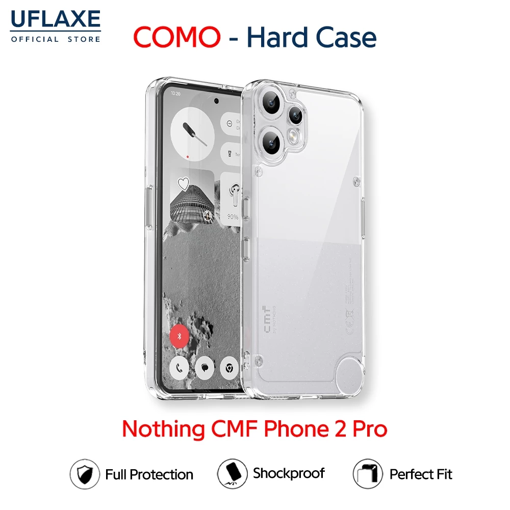 UFLAXE COMO - เคส Nothing CMF Phone 2 Pro - เคสแข็งใสกันเหลืองกันกระแทก เคสโทรศัพท์บางเฉียบป้องกันรอยนิ้วมือ