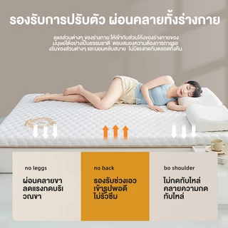 DreamHug ที่นอนยางพารา 100% 3/3.5ฟุต 5 ฟุต 6 ฟุต latex mattress ที่นอนใยยางพารา ใช้นอนบนพื้นได้ เก็บได้ ลดอาการปวดหลัง รองรับสรีระ ไม่ยอมยุบตัว