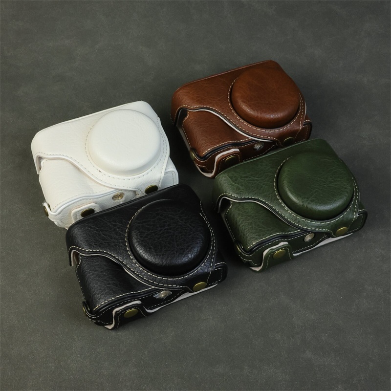 HQ เคสหนังสําหรับ Panasonic ZS99 DC-TZ99 Camera Bag Grip strap