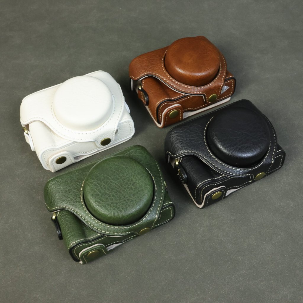 HQ เคสหนังสําหรับ Sony ZV-1 Mark II ZV-1F กระเป๋ากล้องสายรัด Grip