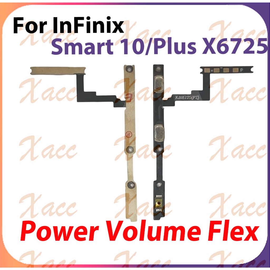 สําหรับ Infinix Smart 10 Plus X6725 X6725B ปริมาณพลังงาน Flex เปลี่ยนการติดตั้งโทรศัพท์