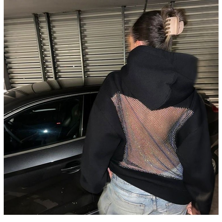 เสื้อแขนยาวสไตล์อเมริกันสำหรับผู้หญิง ออกแบบให้สวมใส่ง่ายและสบาย ในสไตล์ใหม่ของฤดูใบไม้ร่วงและหนาว ราคา ถูกที่สุด ดีลบีเคเค แกลเลอรีภาพที่ 5
