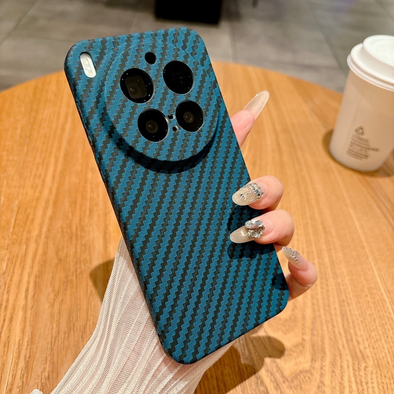 เคสแข็งแบบด้านบางพิเศษสําหรับ Vivo X300 X100 X200 Ultra X200 Pro Mini FE ปลอกคาร์บอนรูปแบบกล้องเลนส์ฝาครอบป้องกัน