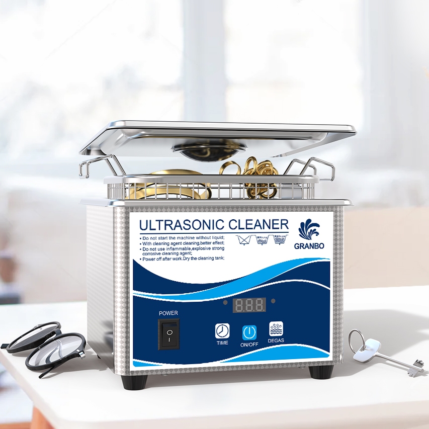 เครื่องอัลตราโซนิก2ล เครื่องประดับทําความสะอาดเครื่องอัลตราโซนิก40กิโลเฮิร์ตซ์กับดิจิตอลจับเวลาและสกัด,ดิจิตอลอัลตราโซนิกอะไหล่ทําความสะอาดสําหรับฟันปลอมทันตกรรม ชลประทาน อะไหล่แว