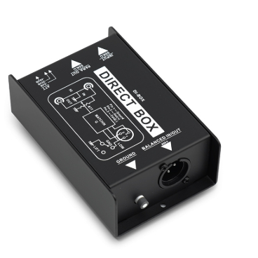 DI-1 Passive Audio DI Box กล่องฉีดโดยตรงกีตาร์เสียงรบกวนต่ำเบส DI ตัวแปลงเสียงช่องเดียวอินเทอร์เฟซ X