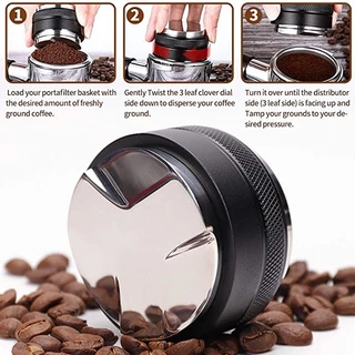[การจัดส่งในประเทศ] 51 มม.53 มม.58 มม.กาแฟ Tamper แรงดันสแตนเลส 30lb คงที่ Tampers จําหน่าย Fit 51/53/58 มม.Portafilter