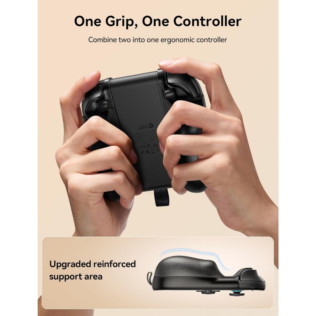 JSAUX Joy-Con All Arounder Grip Case สําหรับ Nintendo Switch 2 พร้อมฝาครอบการเดินทางสําหรับสวิตช์ 2-GP0508 - รูปที่ 4