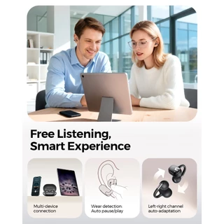 SoundPEATS Clip1 Bluetooth 5.4 Wireless Opean-Ear Headphones รองรับ LDAC+Hi-Res True Wireless Headphone