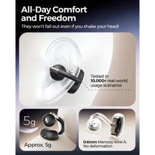 SoundPEATS Clip1 Bluetooth 5.4 Wireless Opean-Ear Headphones รองรับ LDAC+Hi-Res True Wireless Headphone