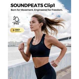 SoundPEATS Clip1 Bluetooth 5.4 Wireless Opean-Ear Headphones รองรับ LDAC+Hi-Res True Wireless Headphone