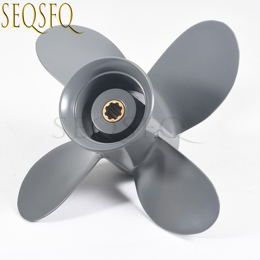 58134-ZV4-011AH 4 9 1/4*11 ใบพัดอลูมิเนียมสําหรับ Honda Outboard มอเตอร์ BF8D BF9.9D BF15A BF15D BF2