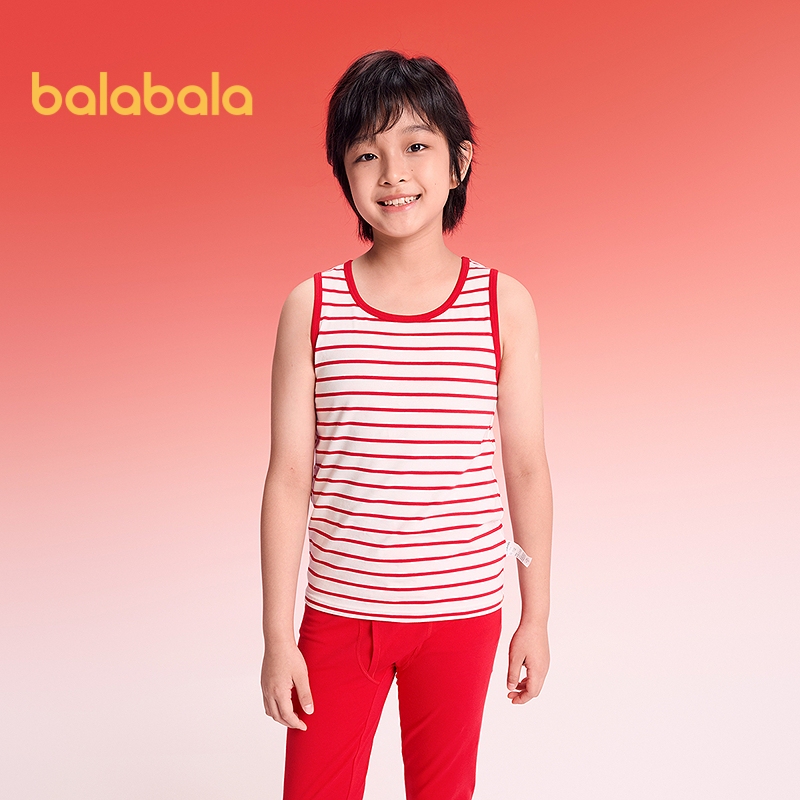 ชุดชั้นในเด็ก Balabala สไตล์เสื้อกล้ามสองชิ้น สำหรับฤดูใบไม้ผลิปี 2025