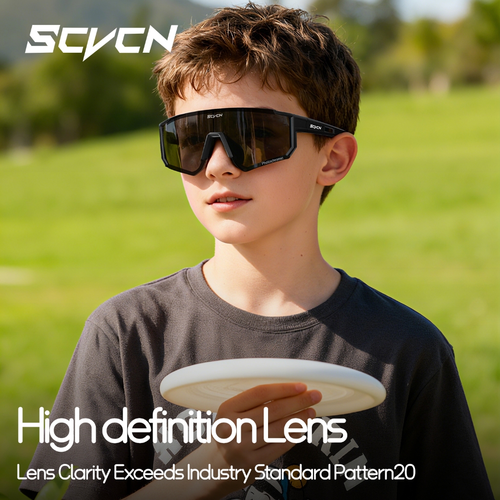 SCVCN เด็ก Photochromic ป้องกันรังสีแว่นตาสําหรับเด็กชายหญิงแว่นตาสี Eyewer สําหรับเด็ก 5-10 ปี