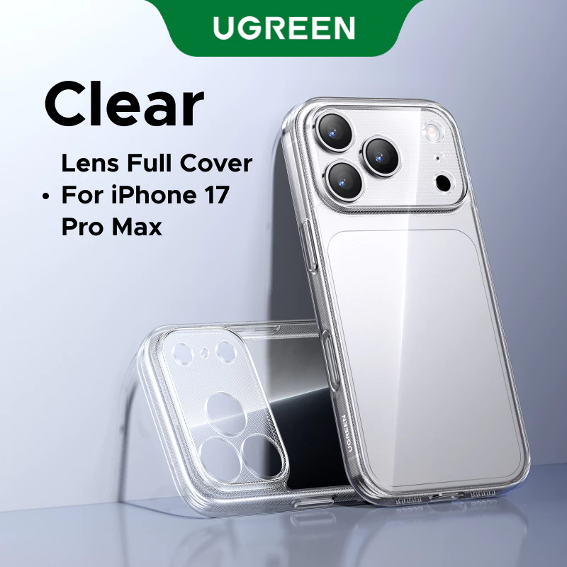 【for iPhone 17 Series】UGREEN เคสโทรศัพท์ Crystal Clear Original Series เคสโทรศัพท์ฝาครอบโปร่งใสเคสป้องกันโทรศัพท์ สําหรับ iPhone 17 iPhone 17 Pro Max