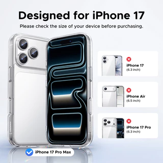 【for iPhone 17 Series】UGREEN เคสโทรศัพท์ Crystal Clear Original Series เคสโทรศัพท์ฝาครอบโปร่งใสเคสป้องกันโทรศัพท์ สําหรับ iPhone 17 iPhone 17 Pro Max