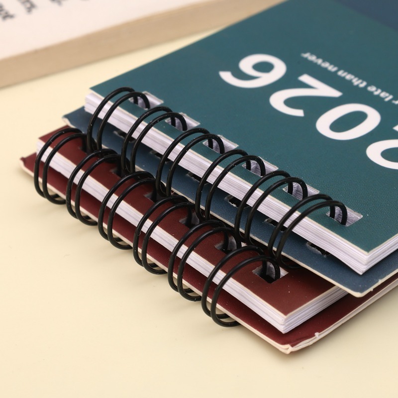 2026 ปฏิทินมินิมินิมอล-การ์ตูนพลิก ปฏิทินตั้งโต๊ะ-หนังสือกําหนดรายเดือนรายวัน-ที่จะทํารายการหนังสือ สมุดบันทึก-ยืนขดลวดพลิกกว่าปฏิทิน-เครื่องประดับเดส - รูปที่ 7