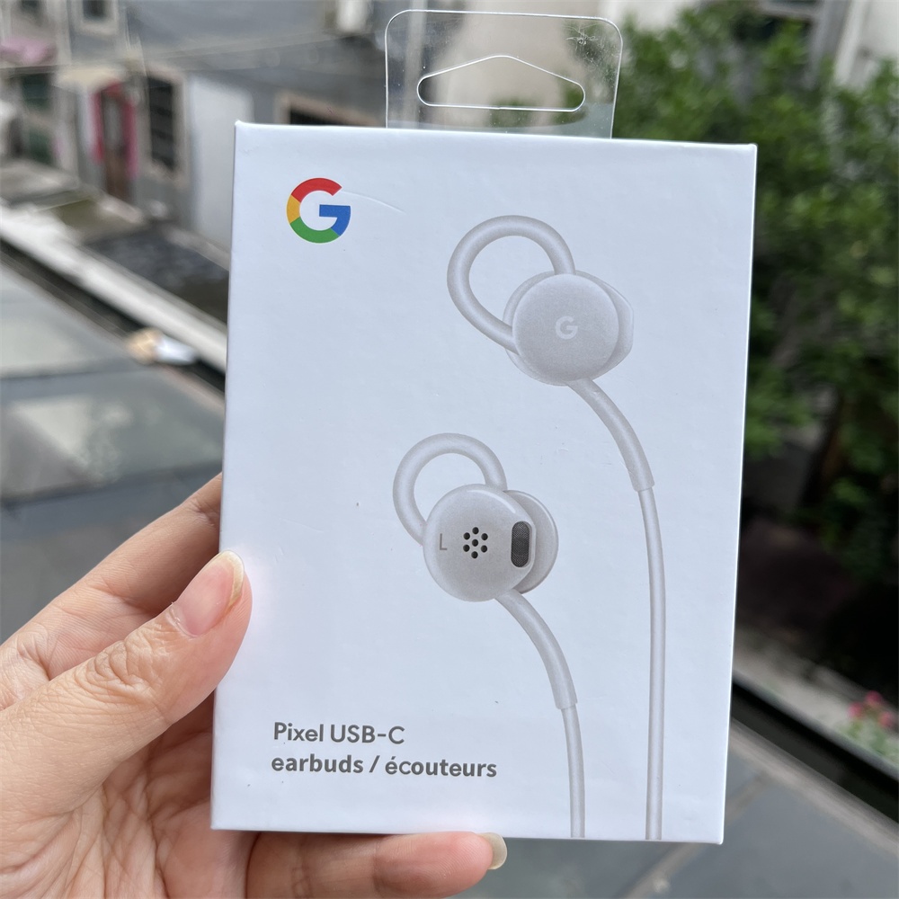 Original สําหรับ Google Pixel 10 9 Pro XL พับหูฟัง USB Type C แบบมีสายในหูเพลงกีฬาชุดหูฟังพร้อมไมโคร