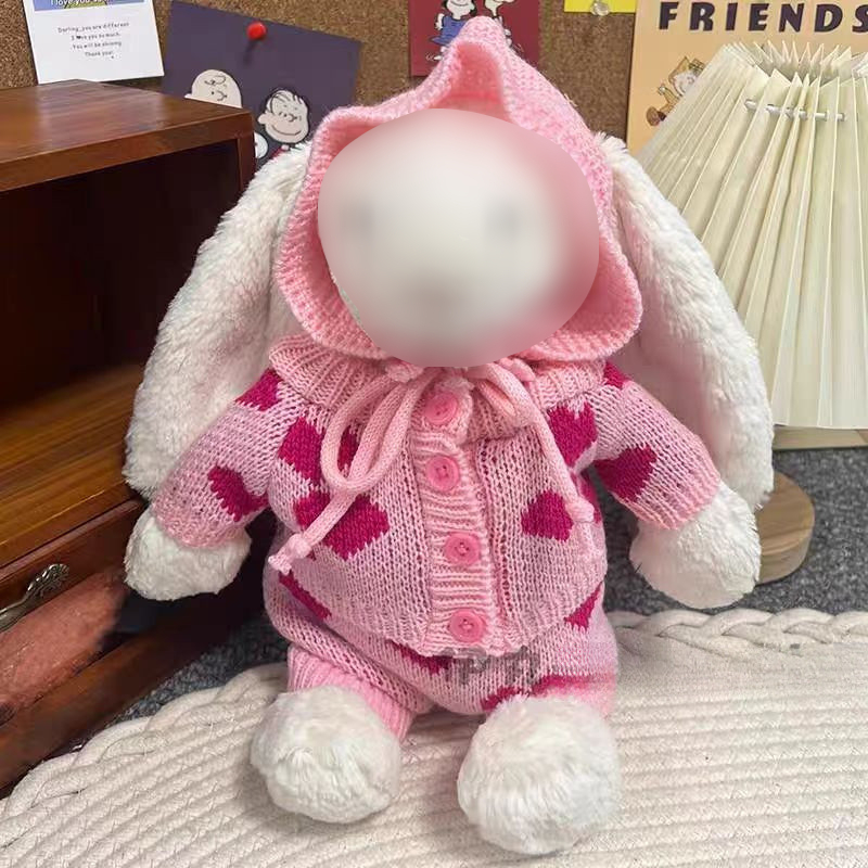 ((ไม่มีตุ๊กตา) เหมาะสําหรับ 31 ซม.กลางตุ๊กตากระต่ายเสื้อกันหนาวเสื้อผ้าน่ารักการ์ตูนตุ๊กตากระต่ายเสื้อผ้าสําหรับกระต่ายตุ๊กตาอุป - รูปที่ 2