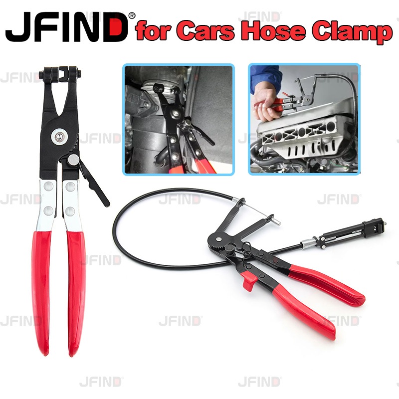 คีมหนีบ Bendable Hose Clamps Cable Type Flex Cable Long Auto Hose Clamps Straight Hose Bundle Remova