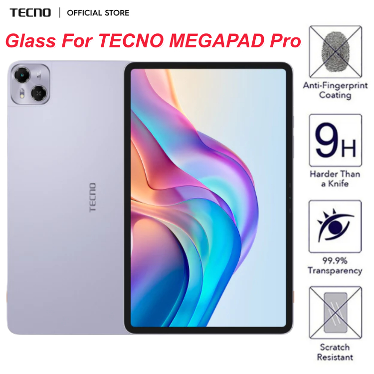 กระจกนิรภัยป้องกันสําหรับ TECNO MEGAPAD Pro 12 นิ้ว 2025 ฟิล์มกระจกนิรภัยป้องกันรอยขีดข่วน