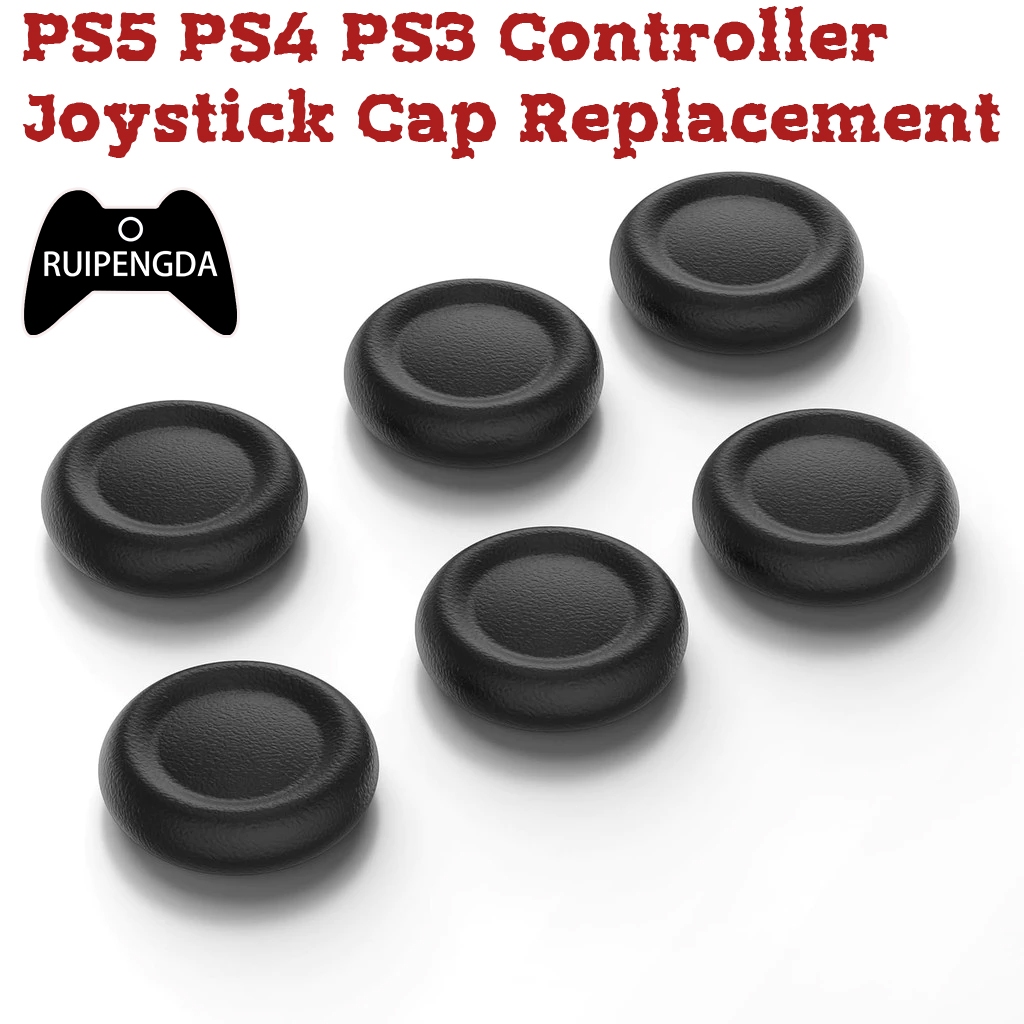 6 PCS/10 PCS เปลี่ยนหมวก Thumb Grips สําหรับ PS5 PS4 PS3 Controller ปุ่ม Stick ครอบคลุมเปลี่ยนชิ้นส่วนอุปกรณ์ซ่อม