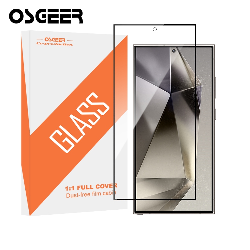 OSGEER HD กระจกความเป็นส่วนตัวป้องกันหน้าจอสําหรับ Samsung Galaxy S25 S24 S23 S22 Ultra เลนส์กล้องกระจกนิรภัยลายนิ้วมือปลดล็อค 0.25 มม.Ultra Clear Anti-Scratch