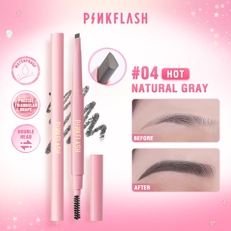 Pinkflash # Ohmyemoji ดินสอเขียนคิ้วอัตโนมัติกันน้ําติดทนนาน 8H
