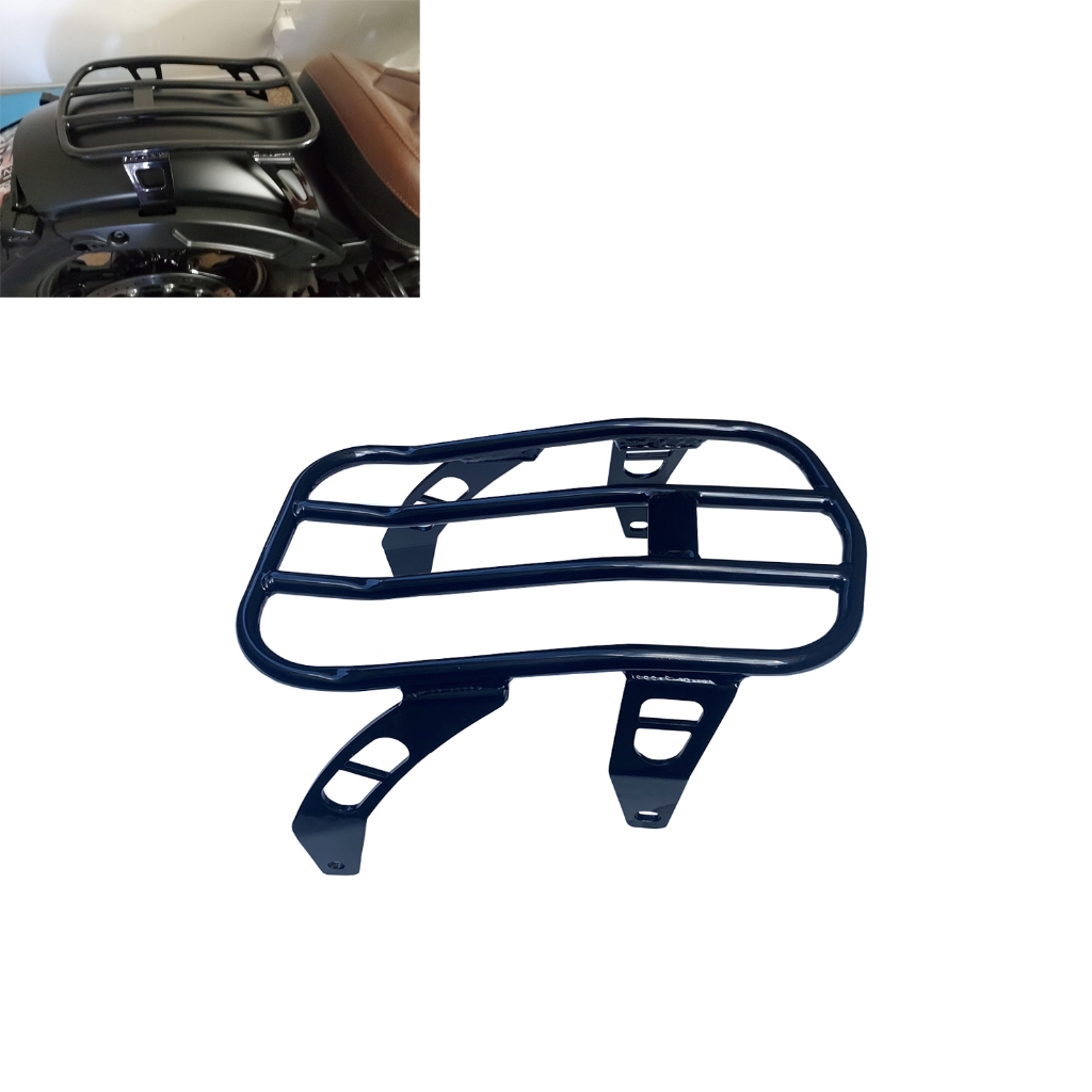 ชั้นวางสัมภาระเดี่ยวด้านหลัง Cargo Carrier ชั้นวาง Fit สําหรับลูกเสืออินเดีย Bobber Sixty/Twenty 201