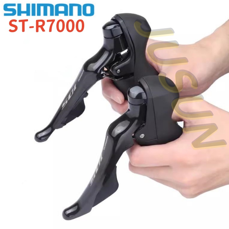 Shimano 105 ST-R7000 Shifters ควบคุมสองทาง เบรคและเปลี่ยนเกียร์ มาพร้อมสายเคเบิล