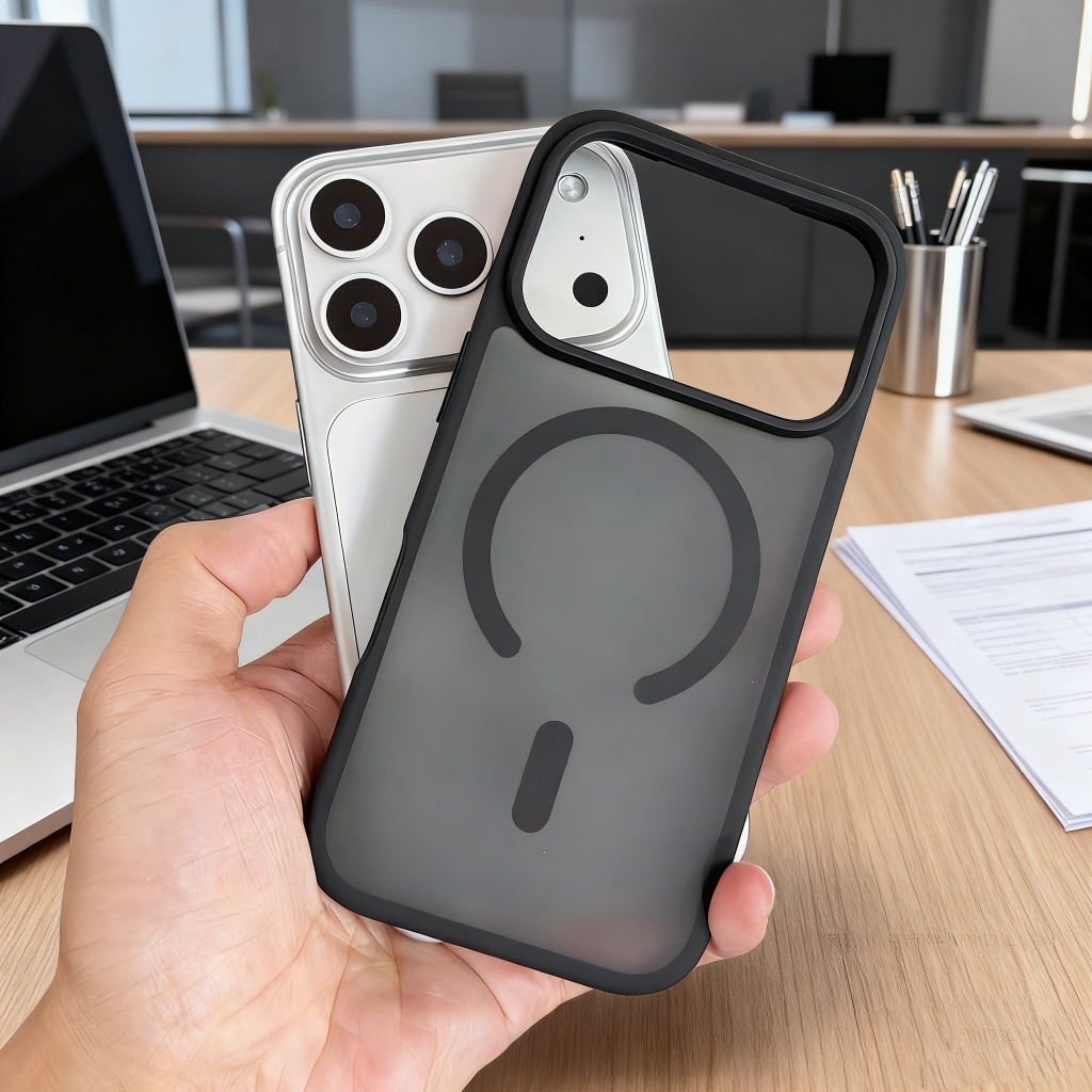 ป้องกันสีเหลืองไร้สายชาร์จแม่เหล็กที่แข็งแกร่งสําหรับ ไอโฟน 17 อากาศ 16 บวก 15 14 13 มินิ 12 มือโปร สูงสุด กรณีโปร่งแสงเคลือบฮาร์ดกันกระแทกปกโทรศั