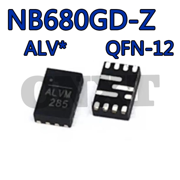 1 ~ 5 ชิ้น NB680GD-Z NB680GD ผ้าไหมพิมพ์ ALV * สวิทช์แรงดันไฟฟ้าชิป IC QFN-12